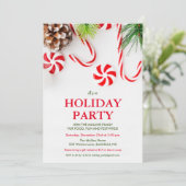 Uitnodiging voor kerstwinterfeestdag (Staand voorkant)