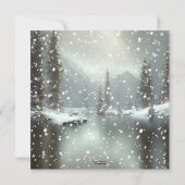 Uitnodiging voor kerstwinterweddenschappen (Achterkant)