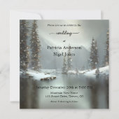 Uitnodiging voor kerstwinterweddenschappen (Voorkant)