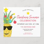 Uitnodiging voor kerstzomervakantie flyer (Voorkant)