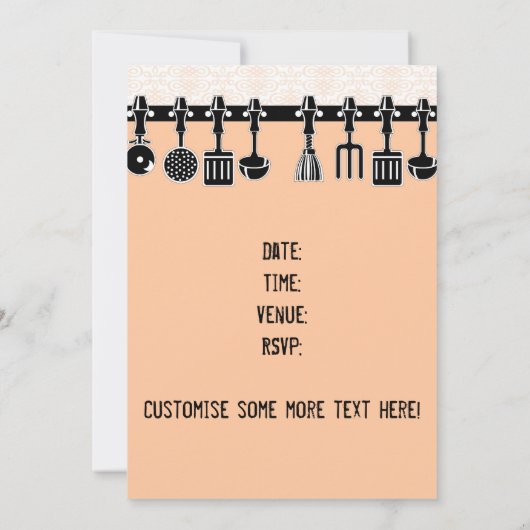 Uitnodiging voor Keuken Thee (Achterkant)