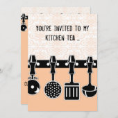 Uitnodiging voor Keuken Thee (Voorkant / Achterkant)