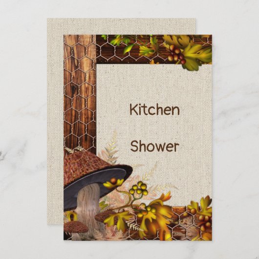 Uitnodiging voor keukendouche (Voorkant / Achterkant)