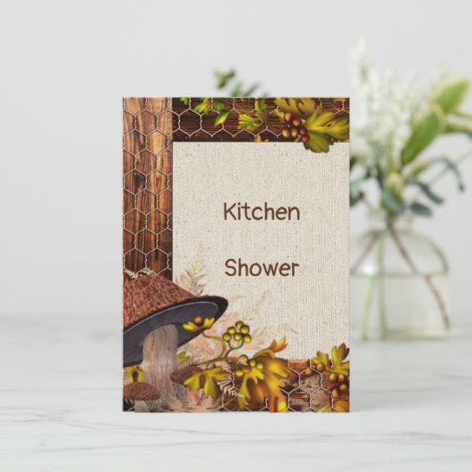 Uitnodiging voor keukendouche (Staand voorkant)