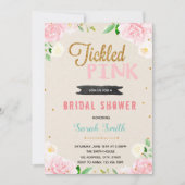 Uitnodiging voor kickroze douche (Voorkant)