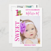 Uitnodiging voor kikkerfeestje ter gelegenheid van (Voorkant / Achterkant)