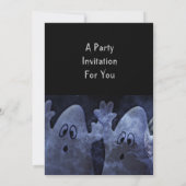 Uitnodiging voor kinder Halloween spookfeest (Achterkant)