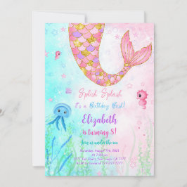 Uitnodiging voor kinderen als zeemeermin