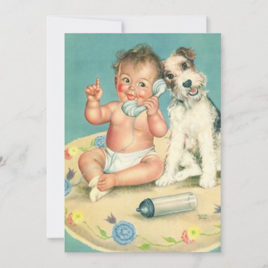 uitnodiging voor kinderen en honden (Voorkant)