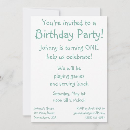  uitnodiging voor kinderen en honden (Achterkant)