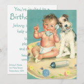  uitnodiging voor kinderen en honden (Voorkant / Achterkant)