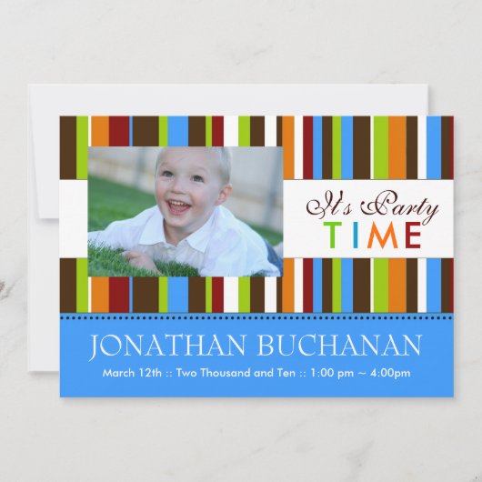 Uitnodiging voor kinderen tijdens de geboorte (Voorkant)