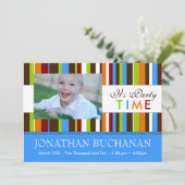 Uitnodiging voor kinderen tijdens de geboorte (Staand voorkant)