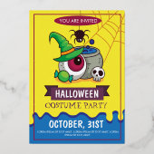 Uitnodiging voor kinderen van de partij Halloween (Voorkant)