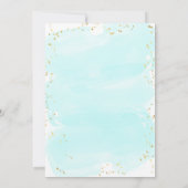 Uitnodiging voor kinderen van zeemeermin onder de  (Achterkant)