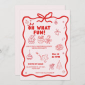 Uitnodiging voor Kinderfeestje: het Versieren van (Voorkant / Achterkant)