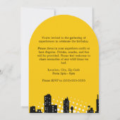 Uitnodiging voor kinderfeestje met superhelden tek (Achterkant)