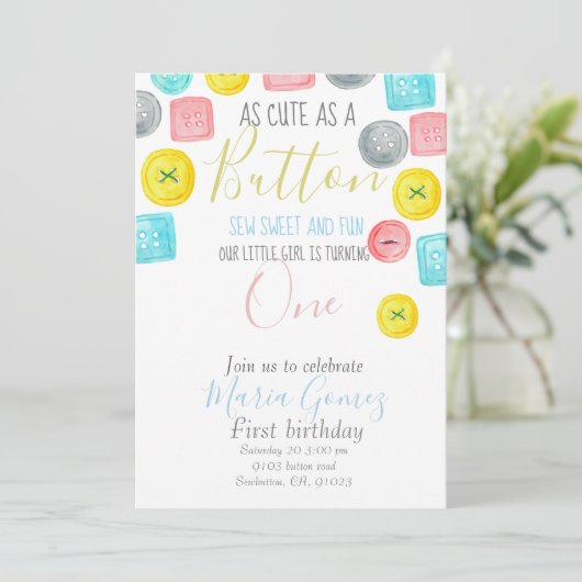 Uitnodiging voor kinderfeestje zo mooi als een kno (Staand voorkant)