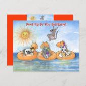 Uitnodiging voor kinderpool (Voorkant / Achterkant)