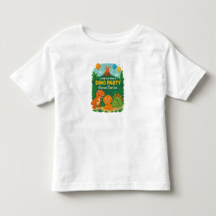 Uitnodiging voor kinderverjaardag - Leuke dinosaur Kinder Shirts