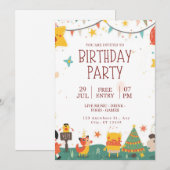 Uitnodiging voor kinderverjaardagsfeest — Whimsica (Voorkant / Achterkant)