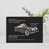 Uitnodiging voor klasjessportauto (Staand voorkant)