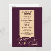 Uitnodiging voor klassenreünie (Voorkant / Achterkant)