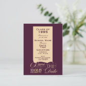 Uitnodiging voor klassenreünie (Staand voorkant)