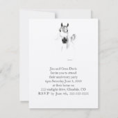 Uitnodiging voor klassieke Arabische paarden (Achterkant)