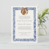 Uitnodiging voor klassieke bruiloft (Staand voorkant)