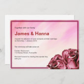 Uitnodiging voor klassieke bruiloft (Voorkant / Achterkant)