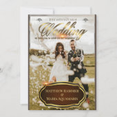 Uitnodiging voor klassieke bruiloft (Voorkant)