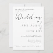 Uitnodiging voor klassieke bruiloft (Voorkant)