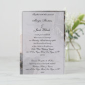 Uitnodiging voor klassieke bruiloft (Staand voorkant)