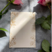 Uitnodiging voor klassieke Floral Wedding