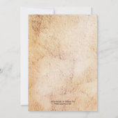 Uitnodiging voor klassieke wijn of vineyard bachel (Achterkant)