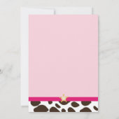 Uitnodiging voor kleine Cowgirl (Achterkant)