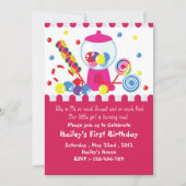 Uitnodiging voor kleine Snoepjes (Voorkant)