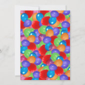 uitnodiging voor kleurrijke ballonnen (Achterkant)