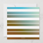 Uitnodiging voor kleurrijke beach (Achterkant)