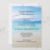 Uitnodiging voor kleurrijke beach postbruiloft (Voorkant)