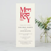 Uitnodiging voor kleurrijke feestdagen (Staand voorkant)