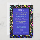 Uitnodiging voor kleurrijke mozaïekkunst (Voorkant)