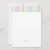 Uitnodiging voor kleurrijke paasbundels (Achterkant)