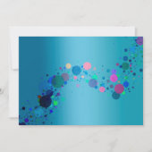 uitnodiging voor kleurrijke spots (Voorkant)