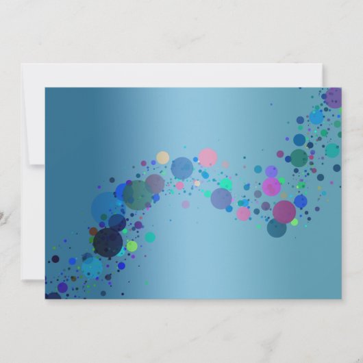 uitnodiging voor kleurrijke spots (Voorkant)