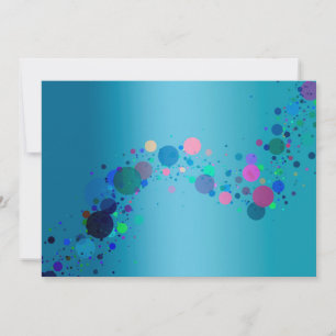 uitnodiging voor kleurrijke spots