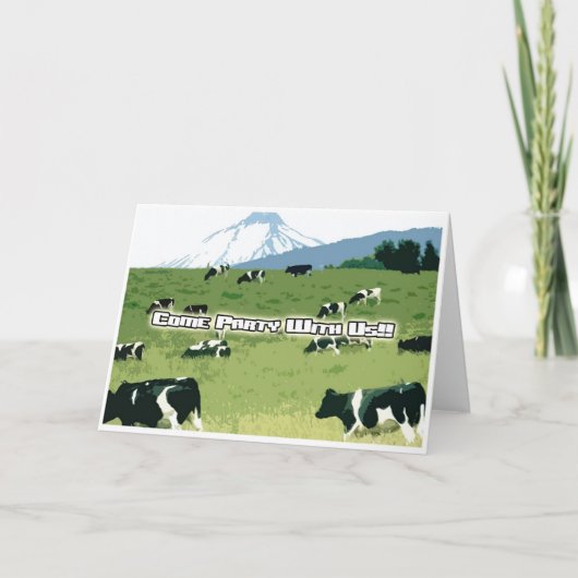 uitnodiging voor koe (Voorkant)