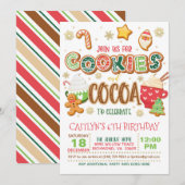 Uitnodiging voor koekjes en cacaodrank (Voorkant / Achterkant)