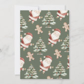 Uitnodiging voor Koekjes met Kerstman (Achterkant)